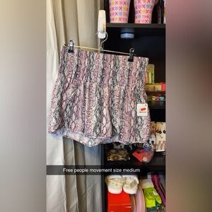 Free People Movement Snake Print Shorts